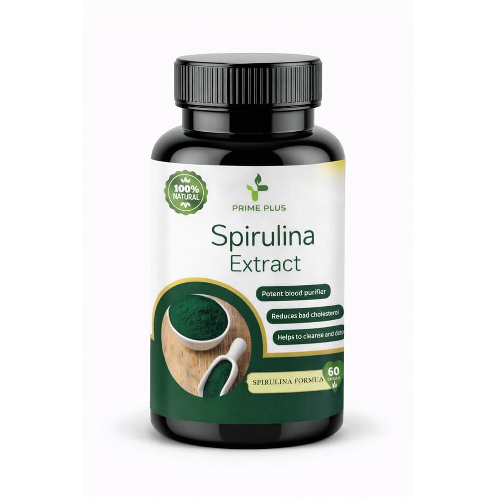 Prime Plus Spirulina Extract 60 Capsules