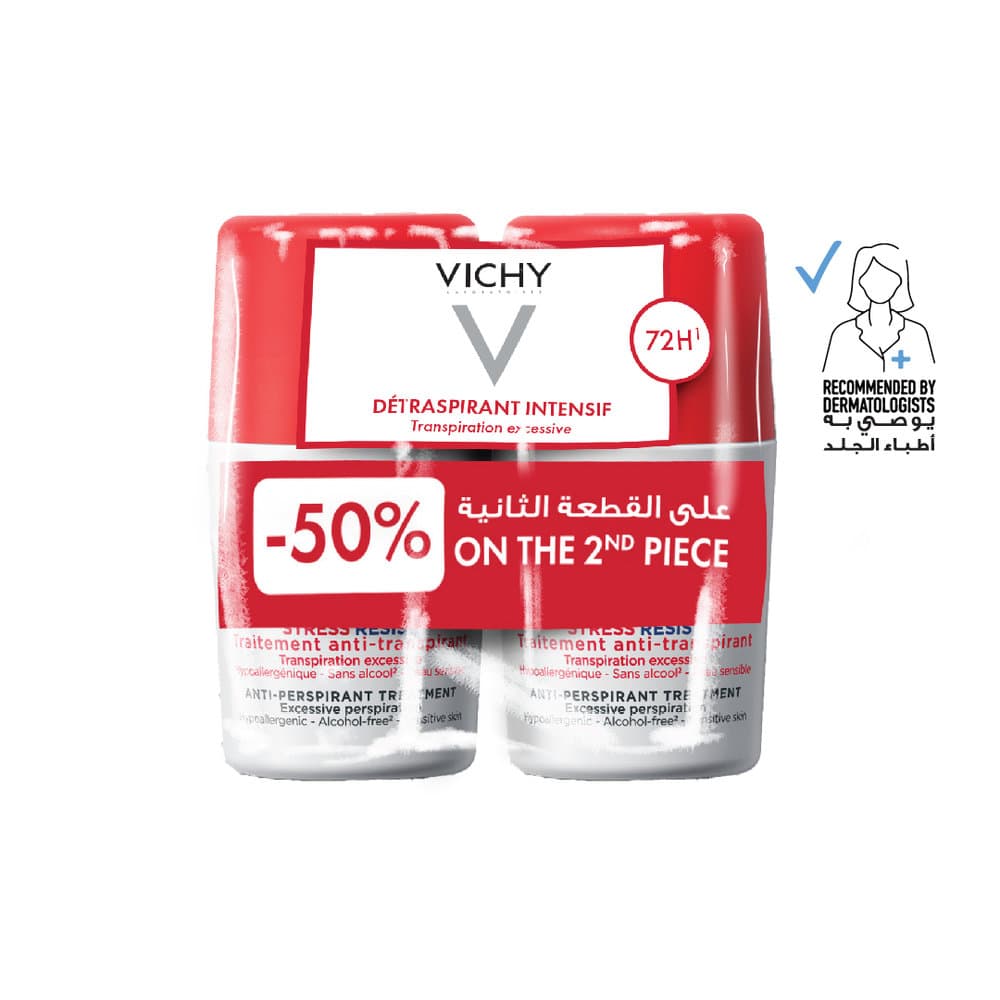 Vichy Stress Resist 72H Roll-On Duo