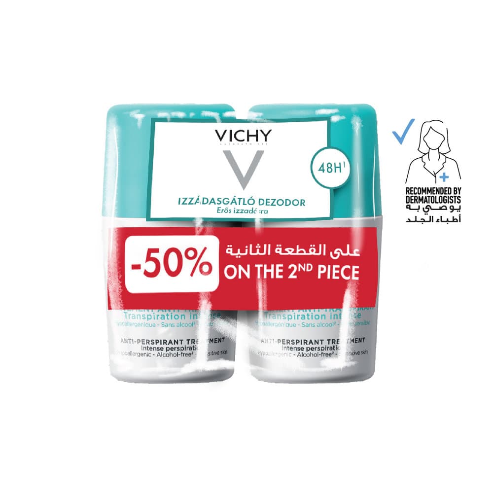 Vichy 48H Anti-Perspirant Roll-On Duo