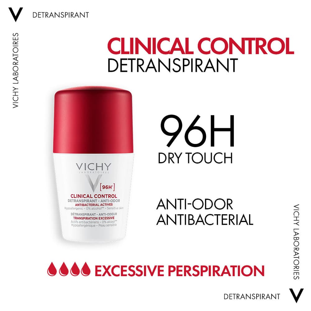 Vichy Clinical Control 96H Anti-Perspirant Roll-On Women 50 ml - 2