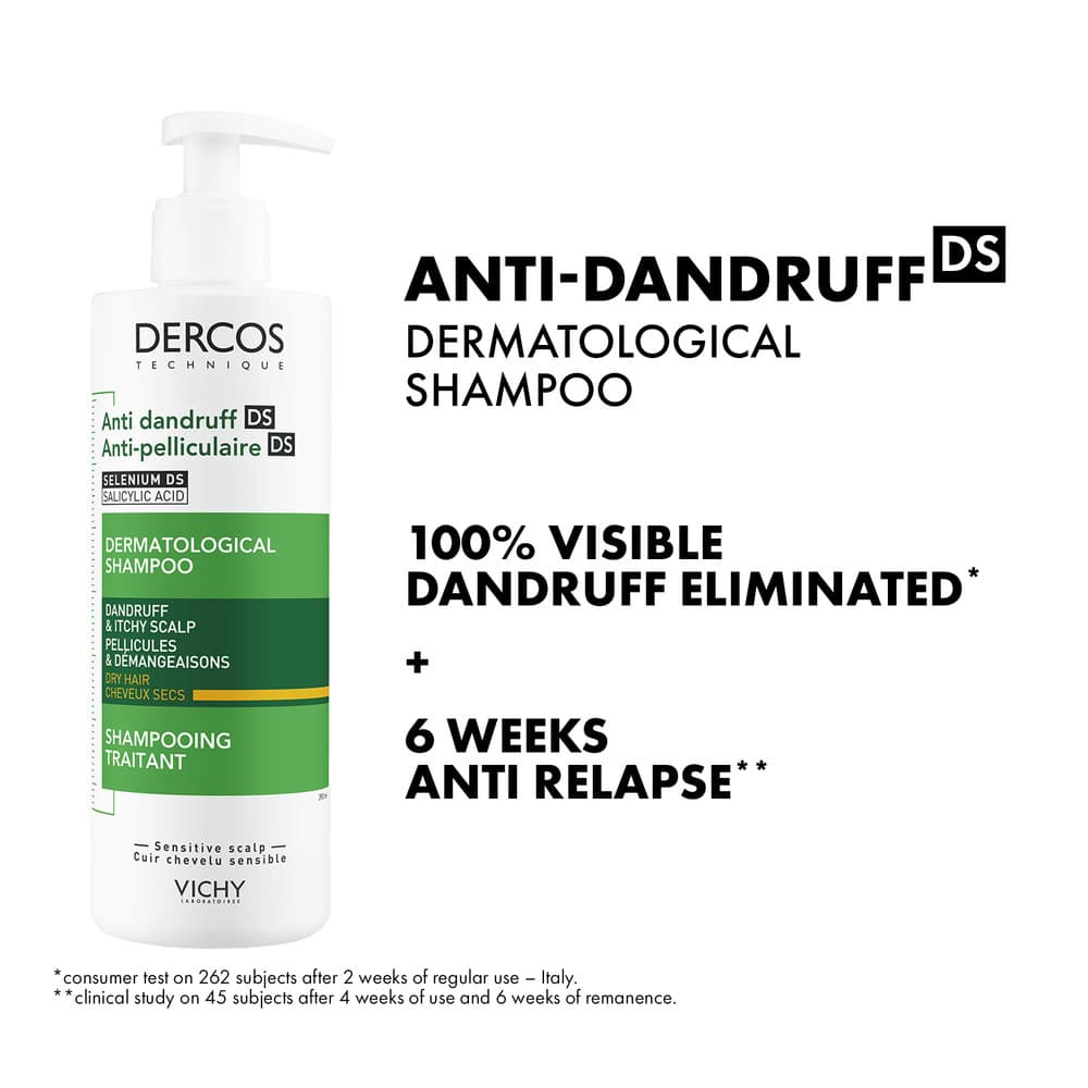 Vichy Dercos Anti-Dandruff Shampoo Dry Hair 390 ml - 3