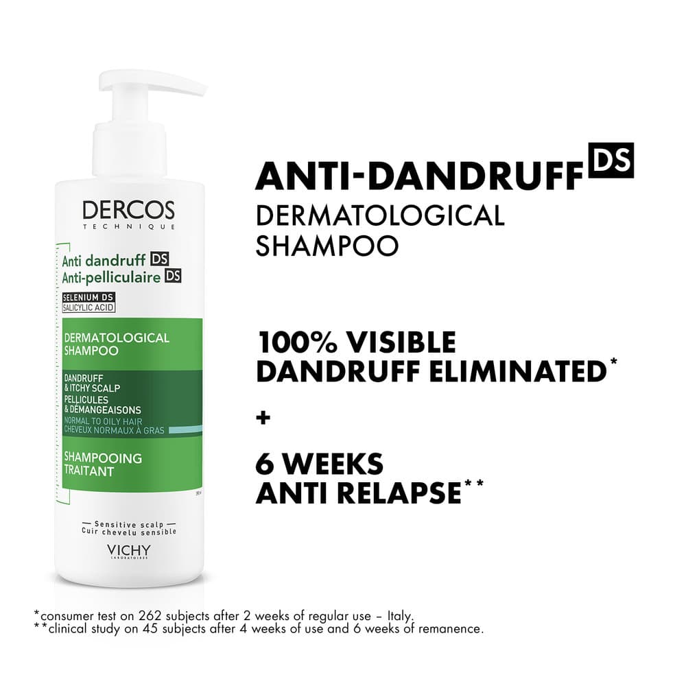 Vichy Dercos Anti-Dandruff Shampoo Oily Hair 390 ml - 3