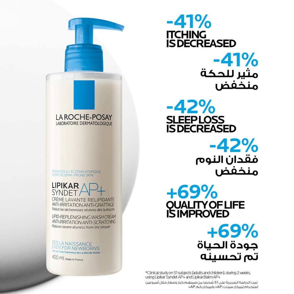 La Roche-Posay Lipikar Syndet AP+ Cream Wash 400 ml - 5
