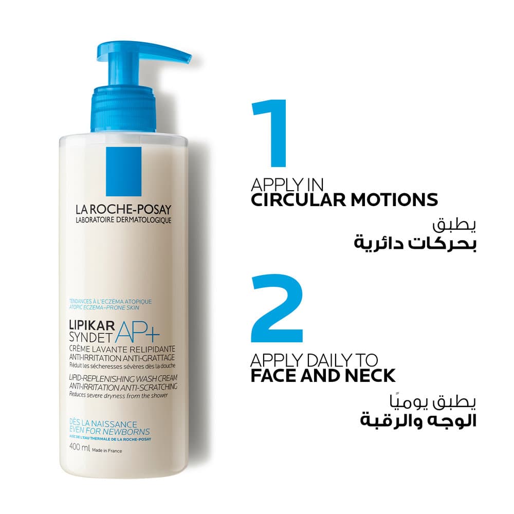 La Roche-Posay Lipikar Syndet AP+ Cream Wash 400 ml - 6