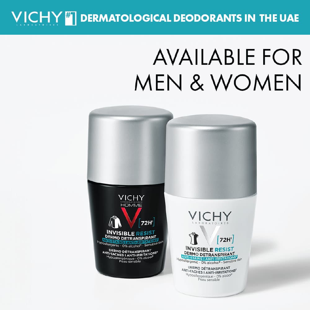 Vichy Homme 72H Invisible Anti-Perspirant Roll-On 50 ml - 5