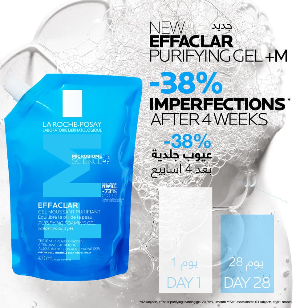 La Roche-Posay Effaclar Purifying Foaming Gel Refill 400 ml - 4