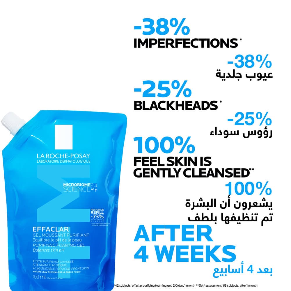 La Roche-Posay Effaclar Purifying Foaming Gel Refill 400 ml - 6