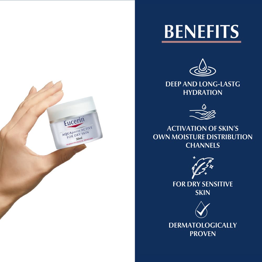 Eucerin Aquaporin Active Cream for Dry Skin 50 ml - 5