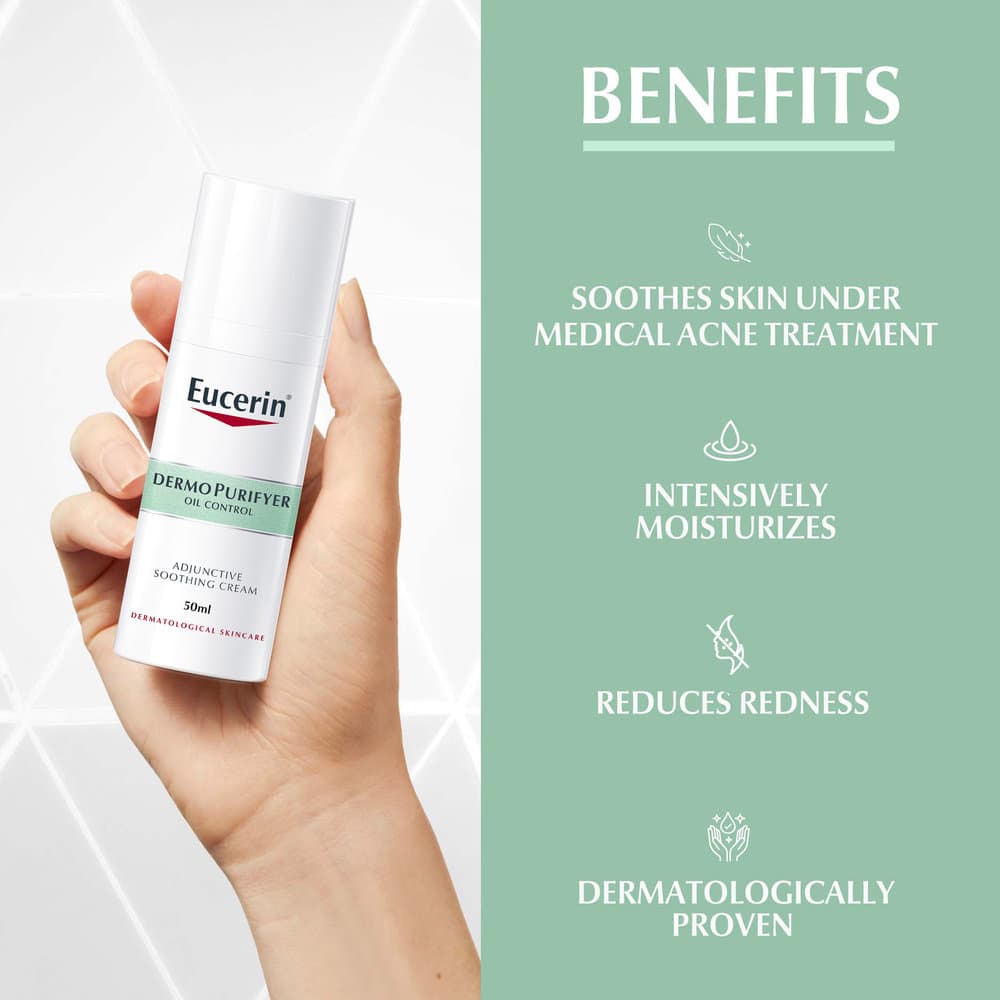 Eucerin DermoPurifyer Adjunctive Hydrating Cream 50 ml - 5