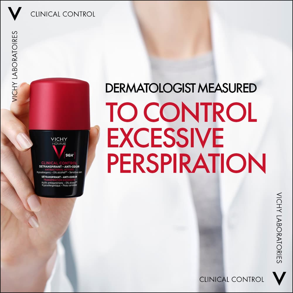 Vichy Homme Clinical Control 96H Anti-Perspirant Roll-On 50 ml - 3