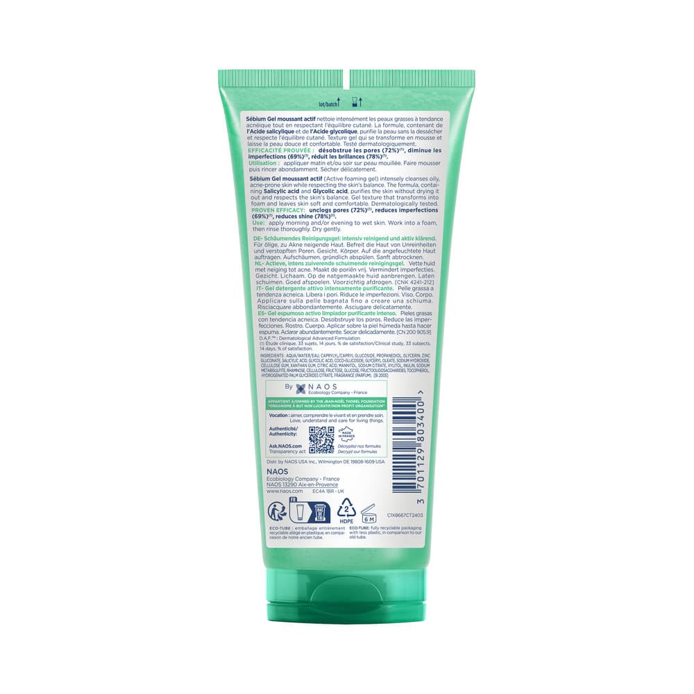 Bioderma Sebium Active Foaming Gel 200 ml - 3